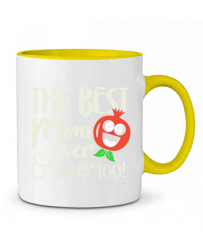 Mug bicolore The best mom ever & vegan too Bichette