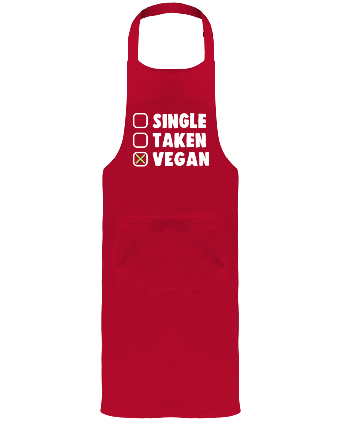 Tablier avec poches Single Taken Vegan par Bichette