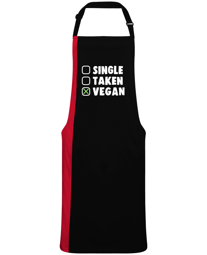 Tablier bicolore Single Taken Vegan par  Bichette