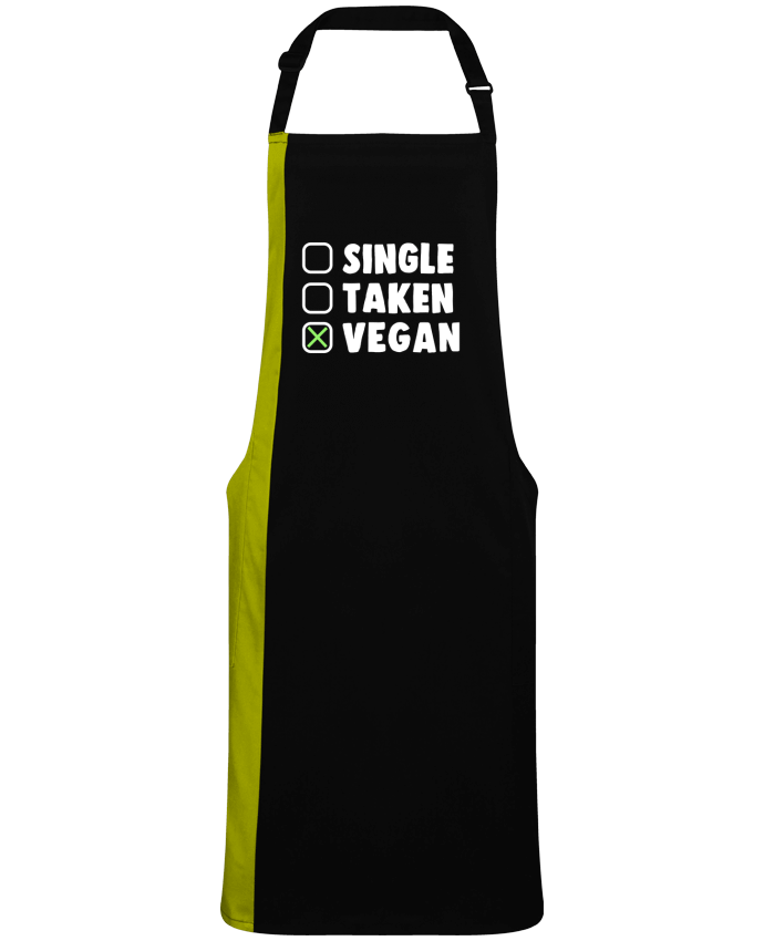 Tablier bicolore Single Taken Vegan par  Bichette