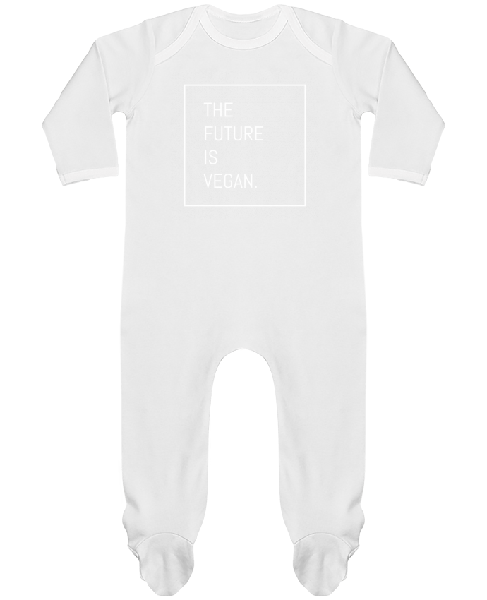 Baby Sleeper long sleeves Contrast The future is vegan. by Bichette