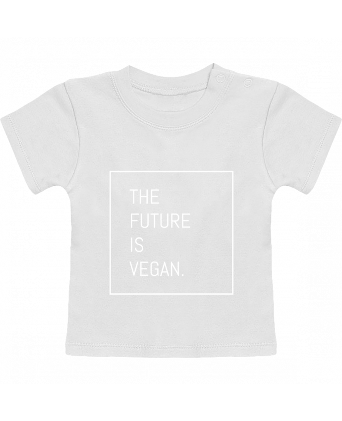 Camiseta Bebé Manga Corta The future is vegan. manches courtes du designer Bichette