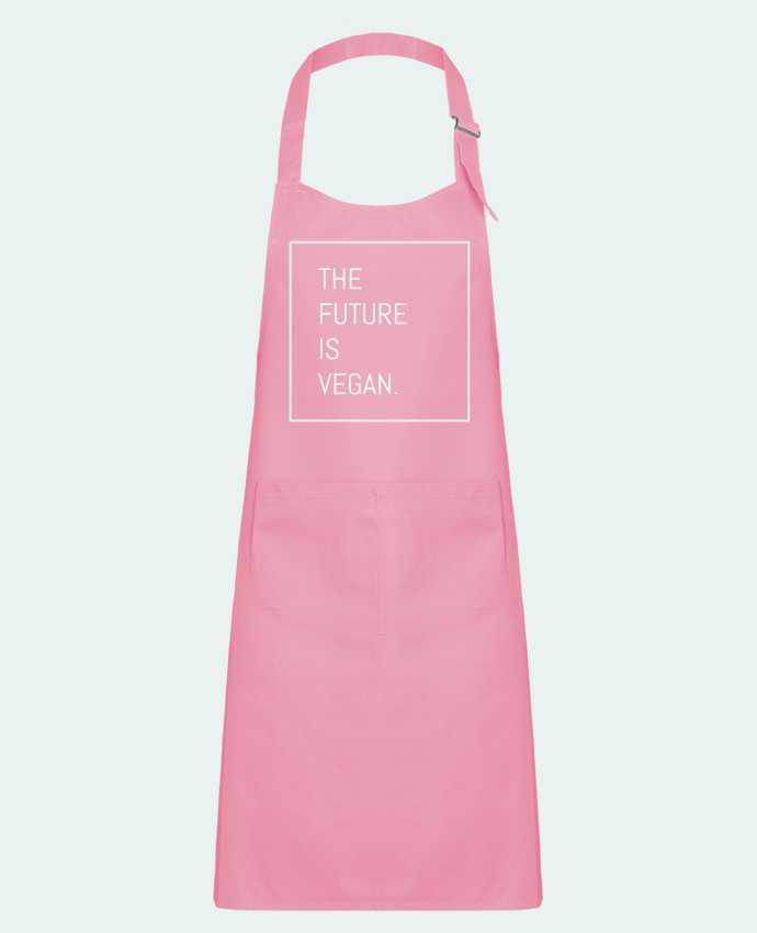 Kids chef pocket apron The future is vegan. by Bichette