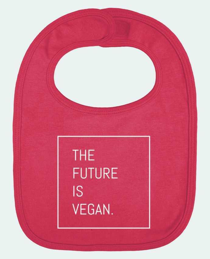 Baby Bib plain and contrast The future is vegan. by Bichette