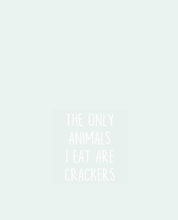 Tote Bag cotton The only animals I eat are crackers by Bichette