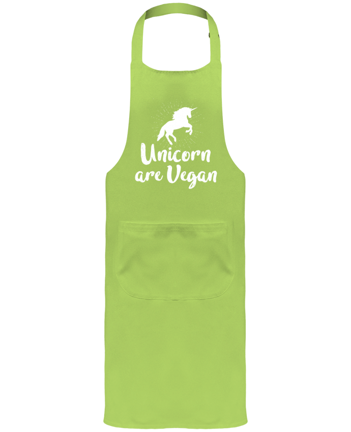 Garden or Sommelier Apron with Pocket Unicorn are vegan by Bichette