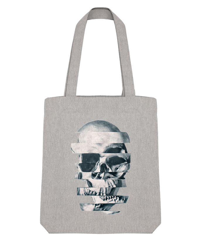 Tote Bag Stanley Stella Glitch Skull Mono par ali_gulec 