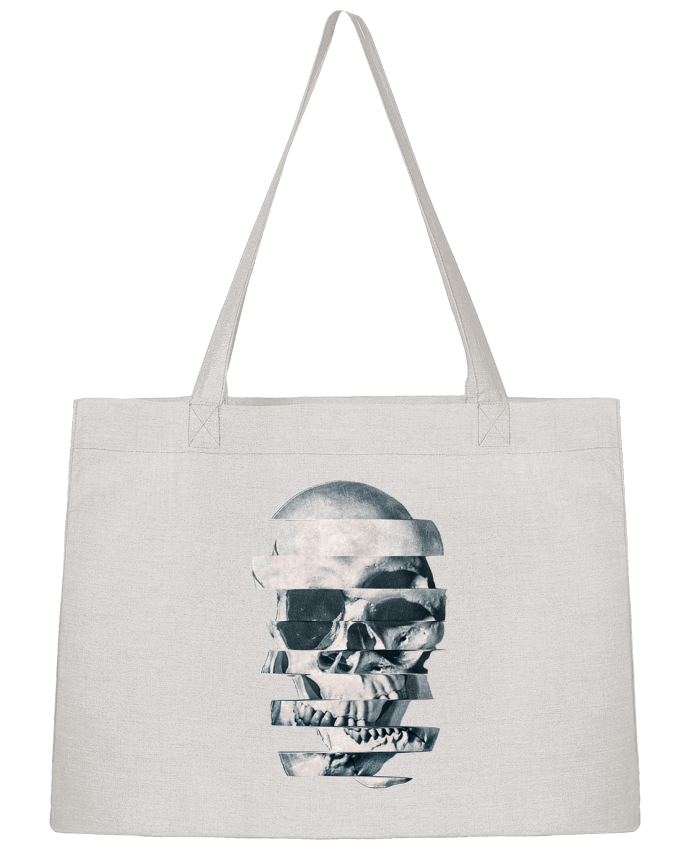 Sac Shopping Glitch Skull Mono par ali_gulec