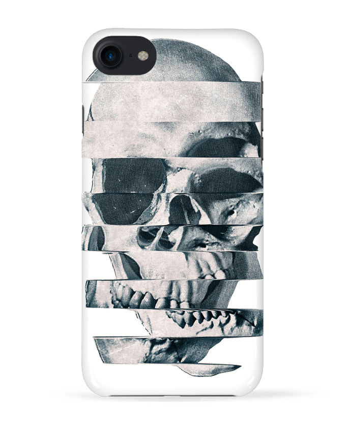 COQUE 3D Iphone 7 Glitch Skull Mono de ali_gulec