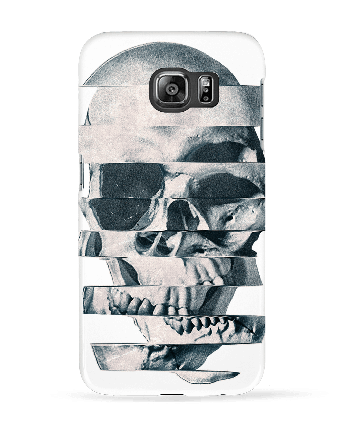 Coque Samsung Galaxy S6 Glitch Skull Mono - ali_gulec