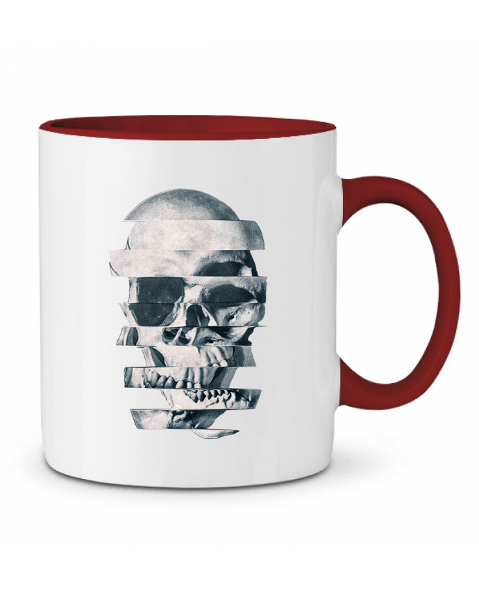 Mug bicolore Glitch Skull Mono ali_gulec