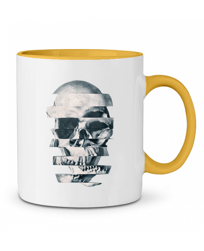 Mug bicolore Glitch Skull Mono ali_gulec