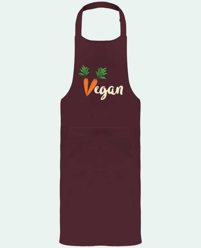 Tablier avec poches Vegan carrot par Bichette