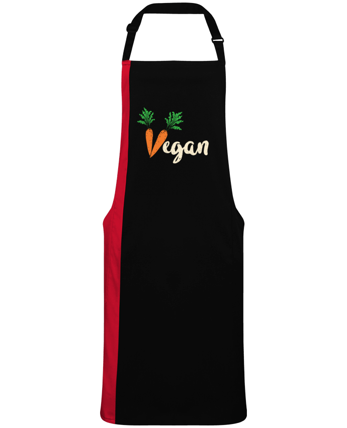 Tablier bicolore Vegan carrot par  Bichette