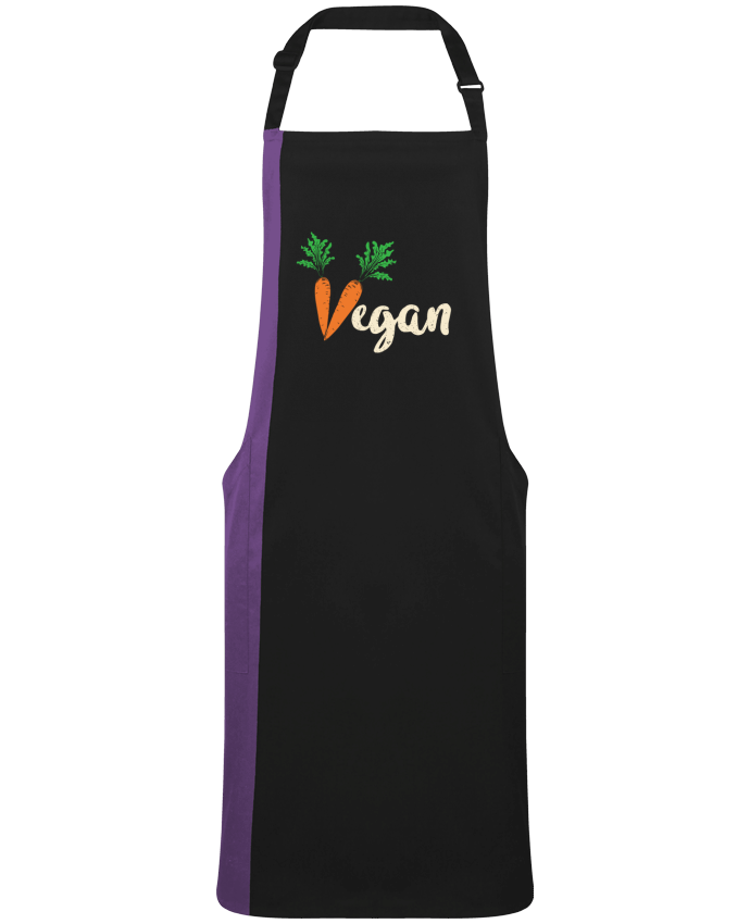 Tablier bicolore Vegan carrot par  Bichette