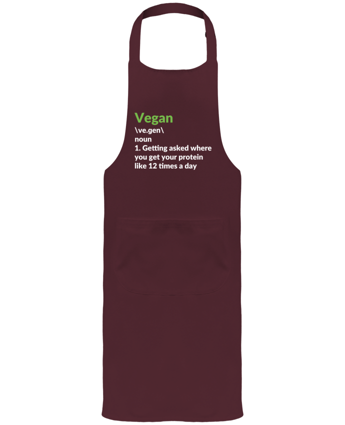 Tablier avec poches Vegan definition par Bichette