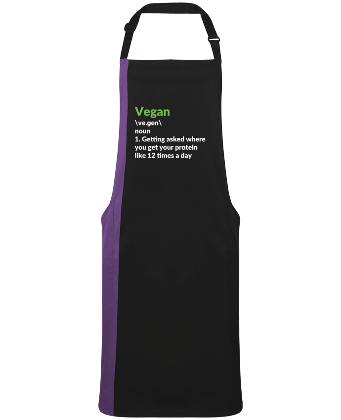 Two-tone long Apron Vegan definition by  Bichette