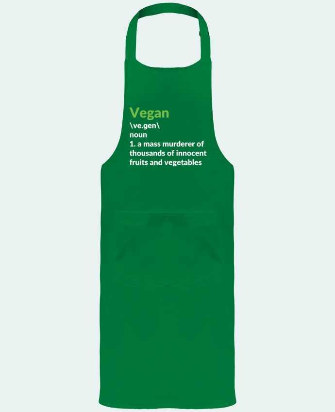 Tablier avec poches Vegan definition 2 par Bichette
