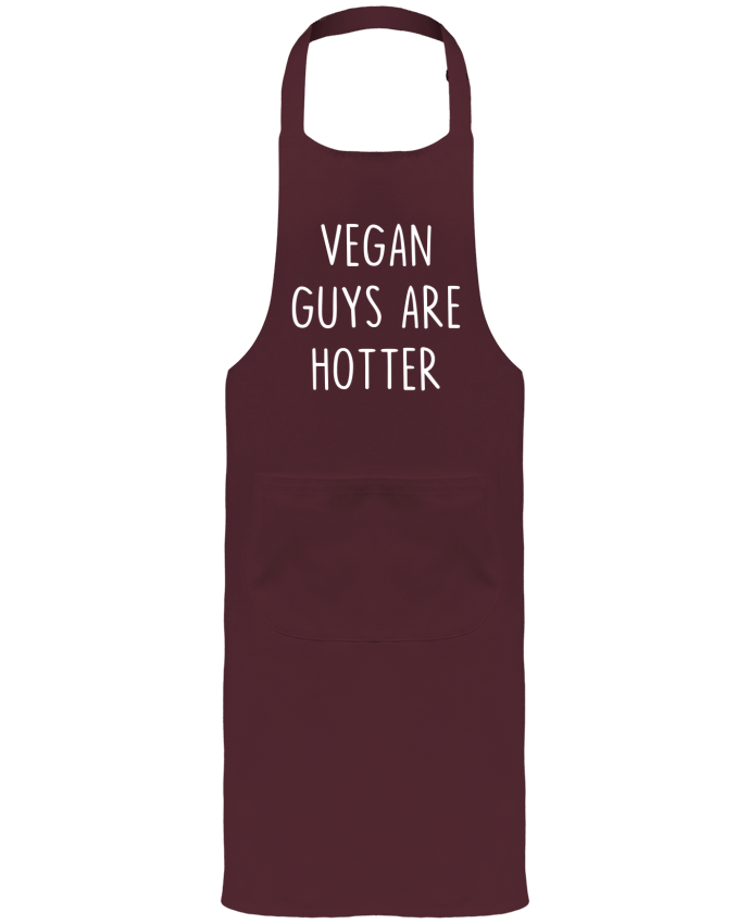 Tablier avec poches Vegan guys are hotter par Bichette
