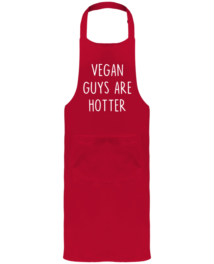 Garden or Sommelier Apron with Pocket Vegan guys are hotter by Bichette