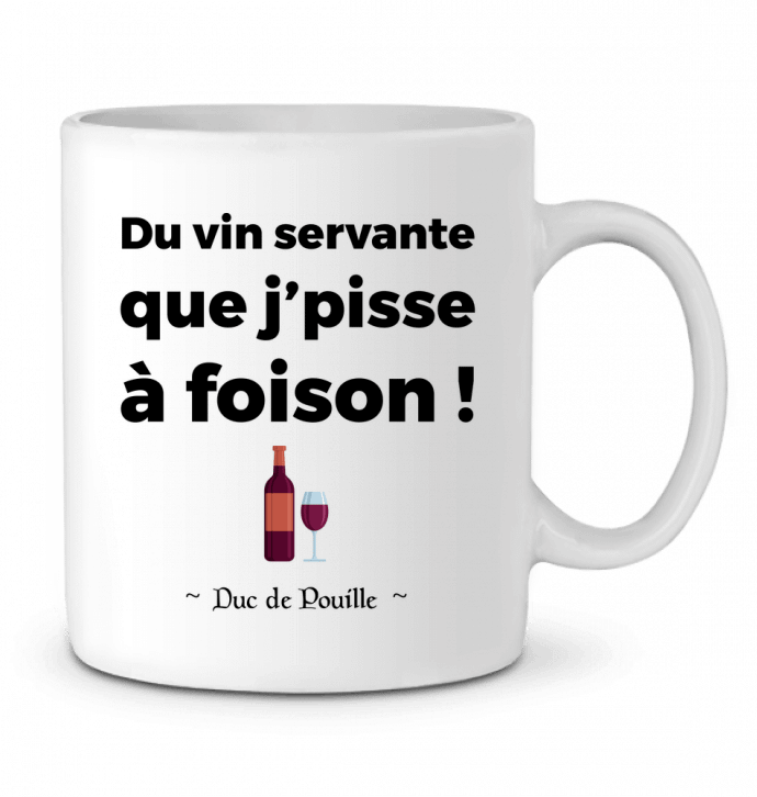 Ceramic Mug Du vin servante by tunetoo