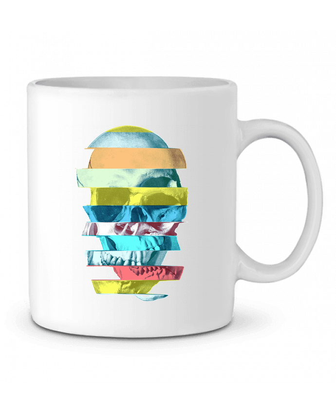 Ceramic Mug Glitch Skull by ali_gulec