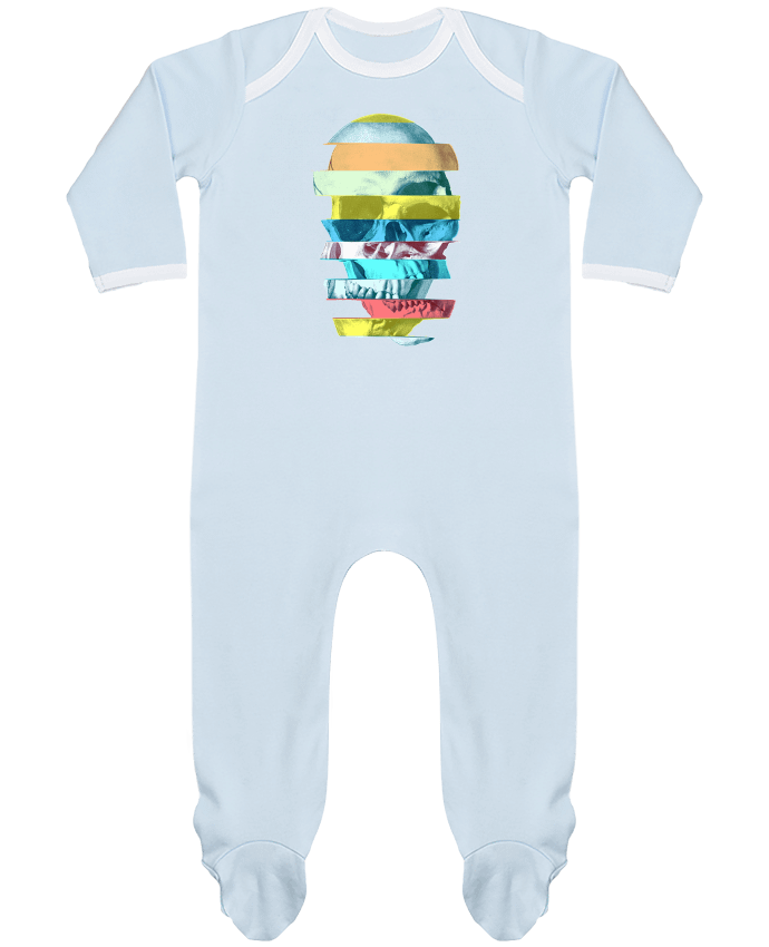 Body Pyjama Bébé Glitch Skull par ali_gulec