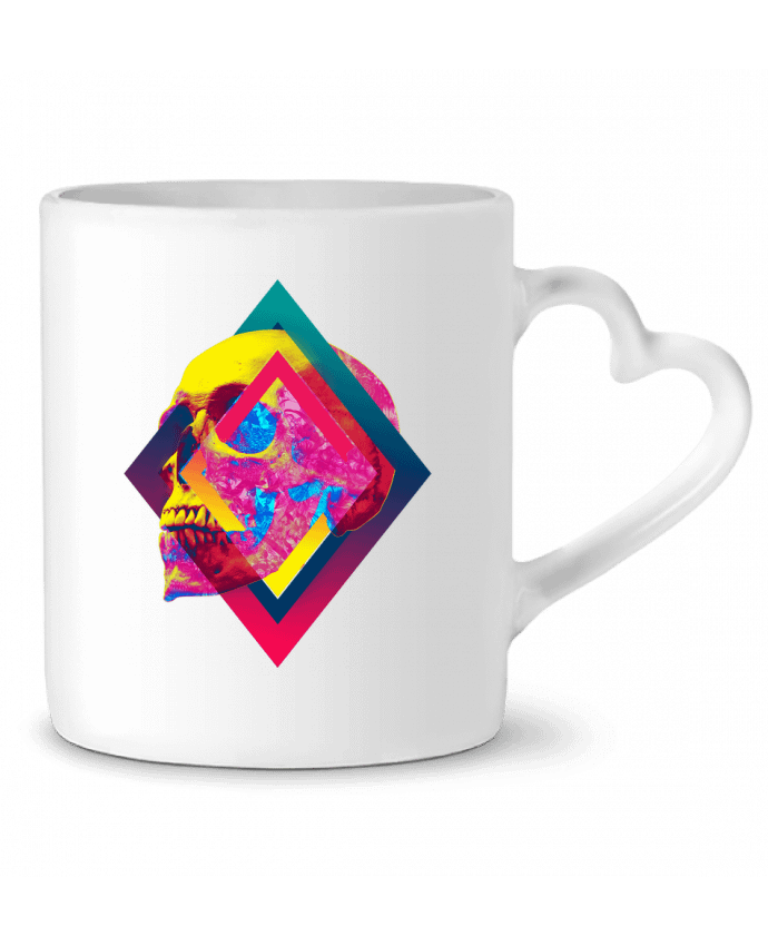 Taza Corazón Lifeful Skull por ali_gulec