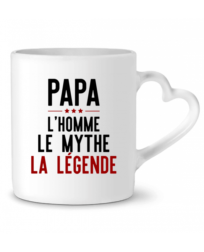 Mug coeur Papa la légende cadeau par Original t-shirt