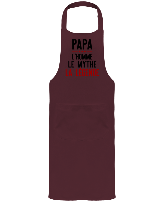 Tablier avec poches Papa la légende cadeau par Original t-shirt