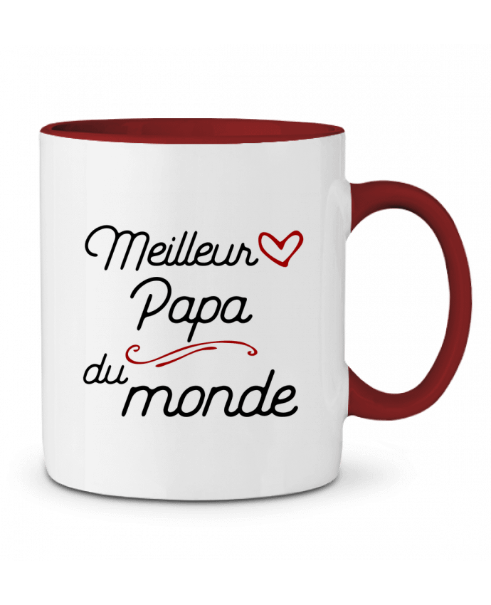 Two-tone Ceramic Mug Meilleur papa du monde Original t-shirt