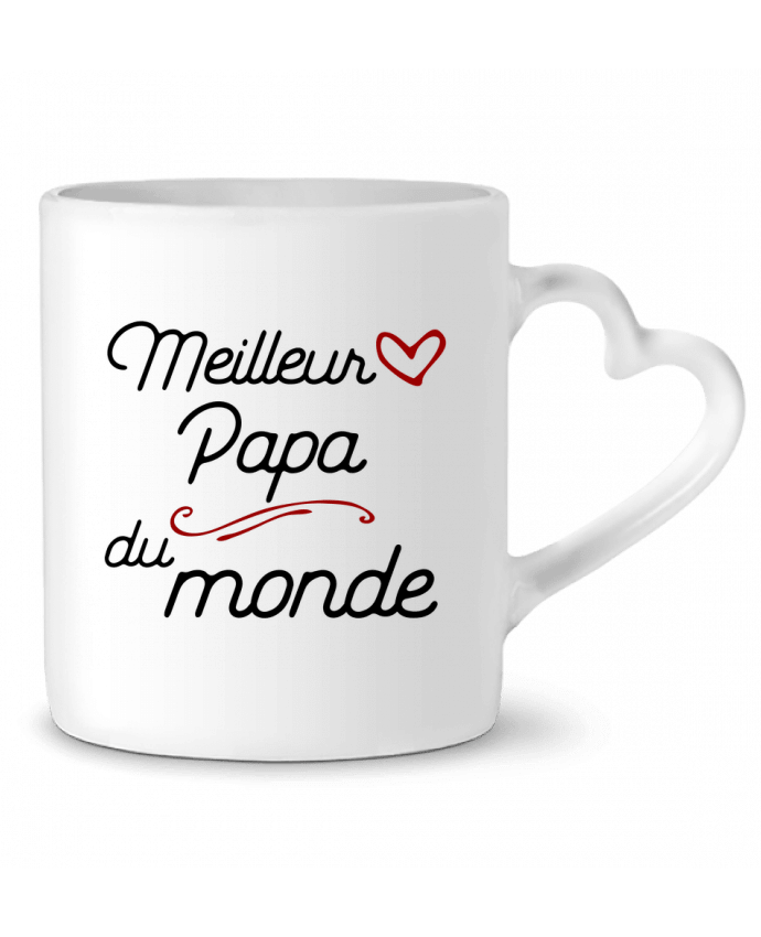 Mug coeur Meilleur papa du monde par Original t-shirt