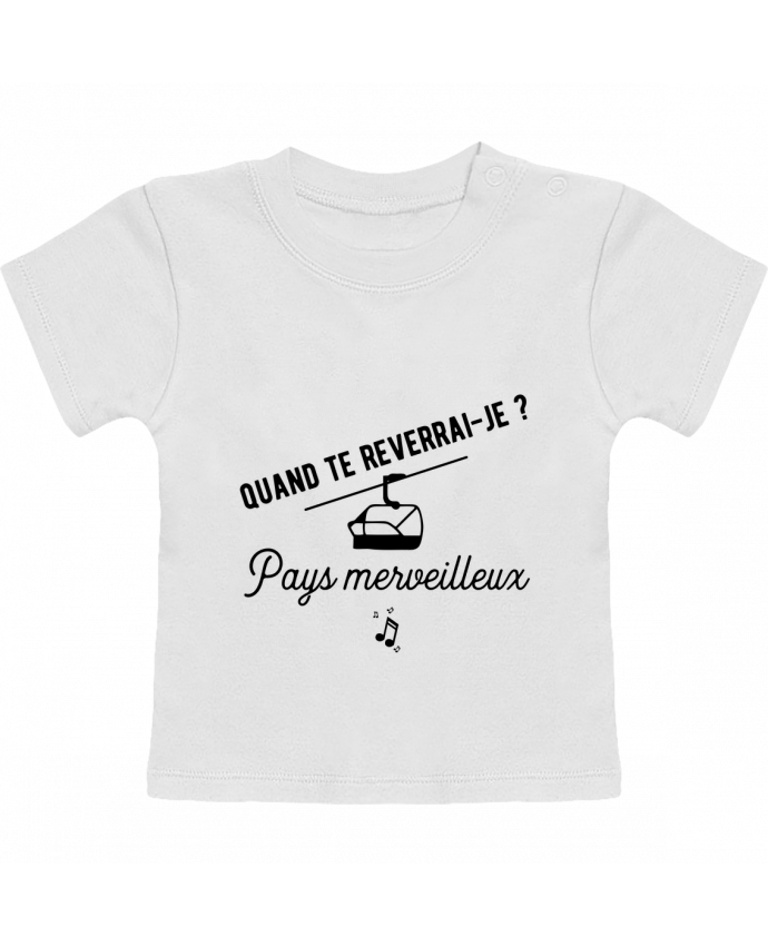 T-shirt bébé Pays merveilleux humour manches courtes du designer Original t-shirt