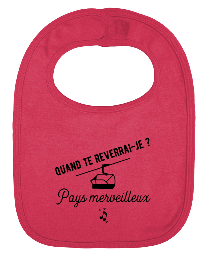 Baby Bib plain and contrast Pays merveilleux humour by Original t-shirt