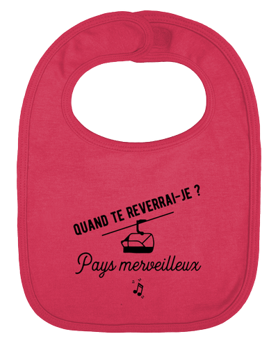 Bavoir bébé uni Pays merveilleux humour par Original t-shirt