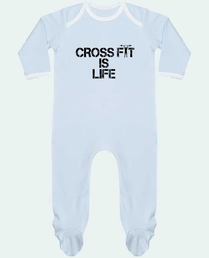 Baby Sleeper long sleeves Contrast Crossfit is life by tunetoo