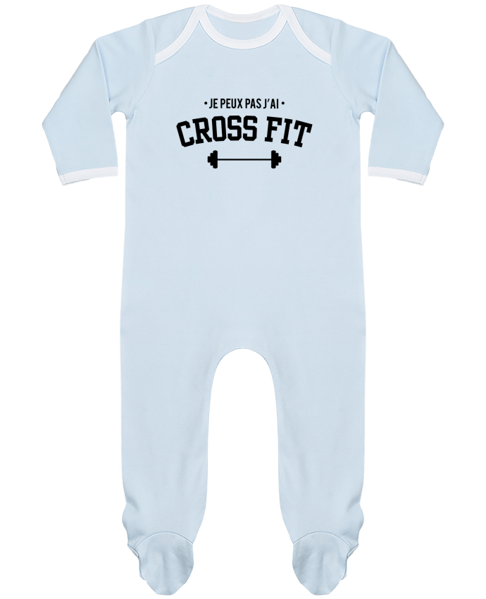 Baby Sleeper long sleeves Contrast Je peux pas j'ai crossfit by tunetoo