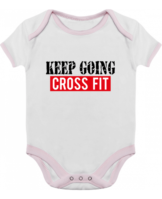 Body Bebé Contraste Keep going ! Crossfit por tunetoo