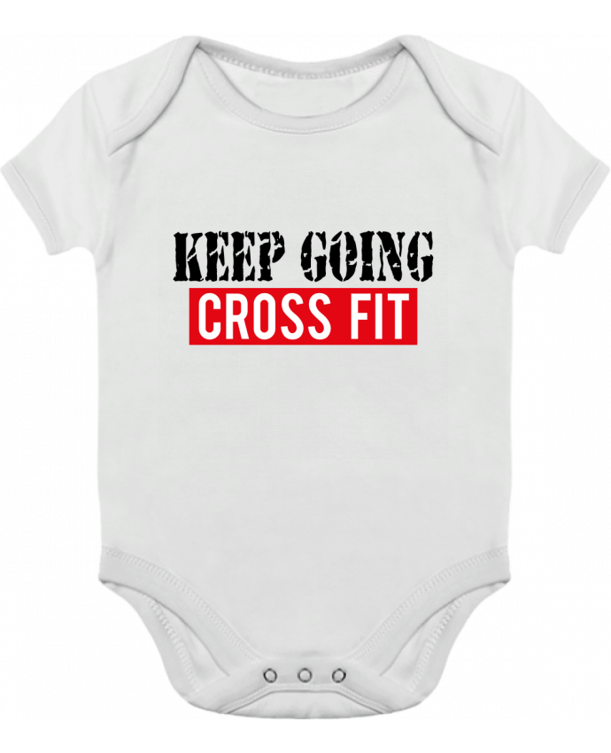 Body Bebé Contraste Keep going ! Crossfit por tunetoo