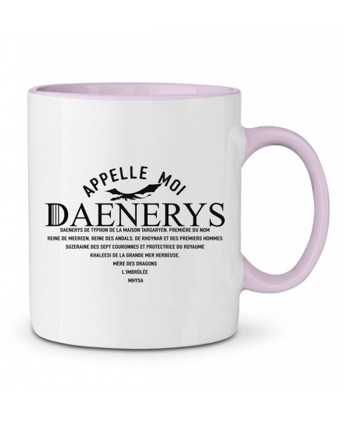Two-tone Ceramic Mug Appelle moi Daenerys tunetoo