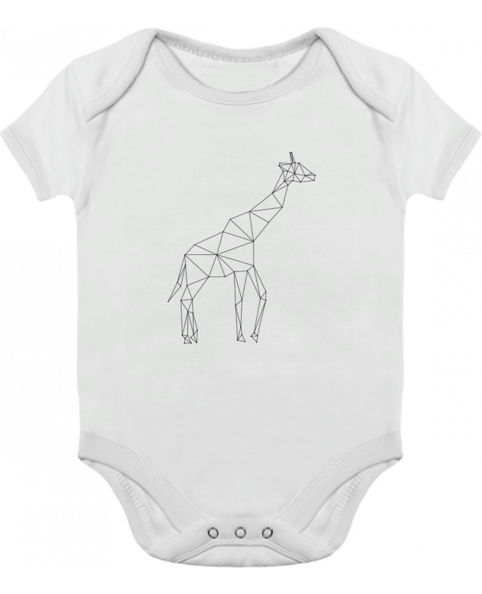 Body bébé manches contrastées Giraffe origami par /wait-design