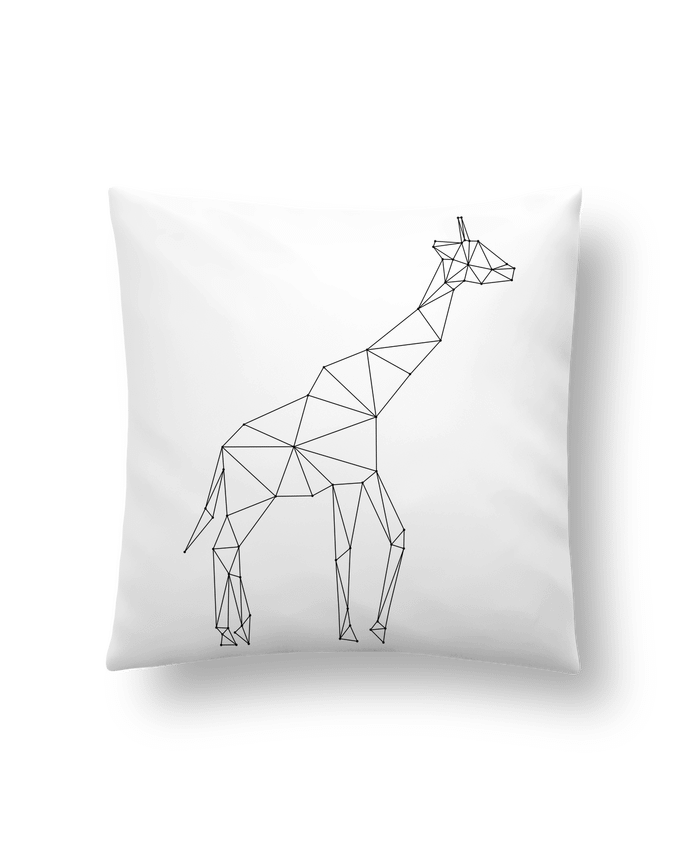 Cushion synthetic soft 45 x 45 cm Giraffe origami by /wait-design