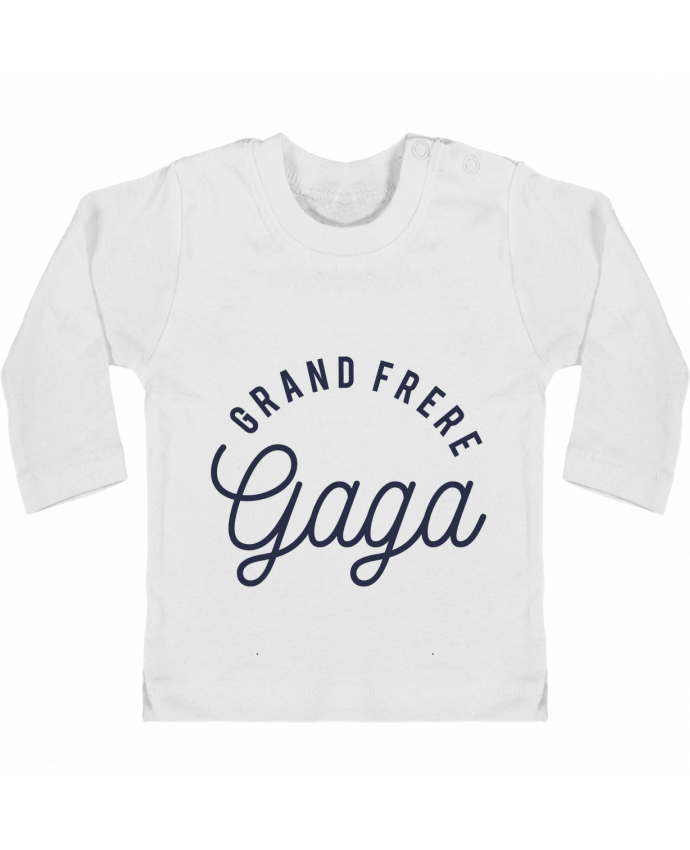Baby T-shirt with press-studs long sleeve Grand frère gaga manches longues du designer tunetoo