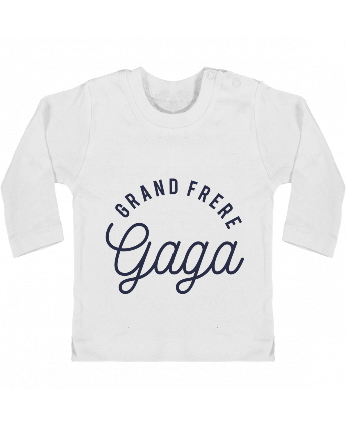 Camiseta Bebé Manga Larga con Botones  Grand frère gaga manches longues du designer tunetoo