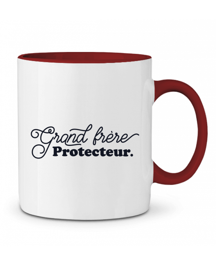 Mug bicolore Grand frère protecteur tunetoo