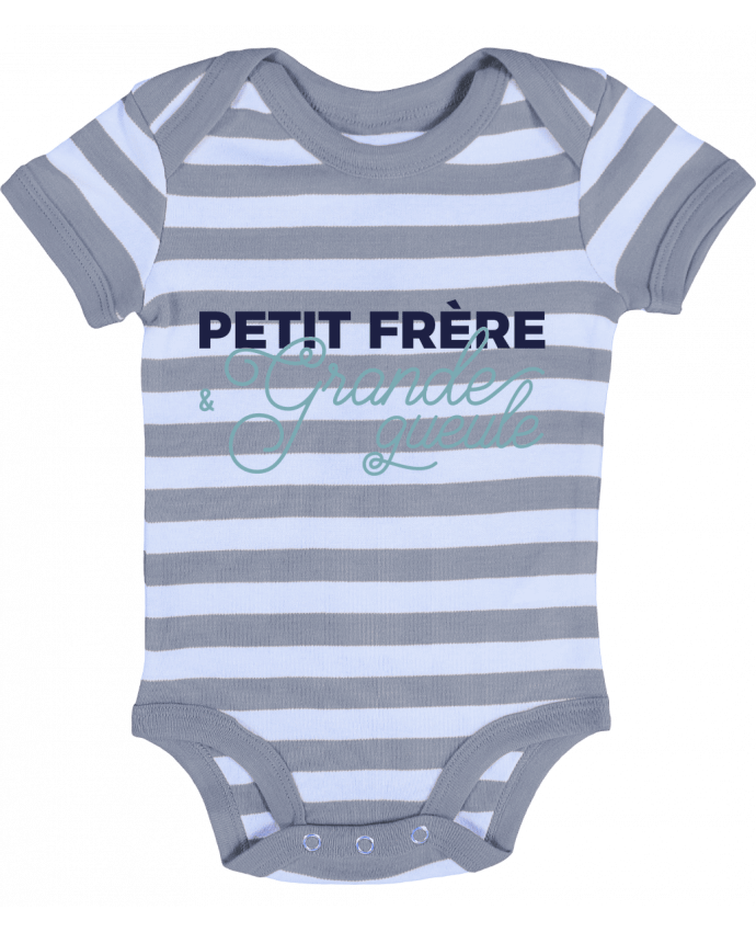 Baby Body striped Petit frère et grande gueule - tunetoo