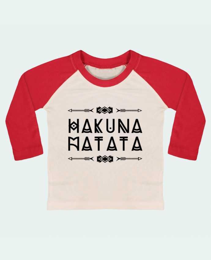 Camiseta Bebé Béisbol Manga Larga hakuna matata por DesignMe