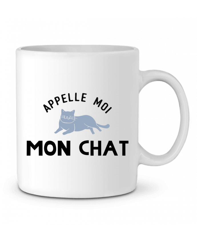 Ceramic Mug Appelle moi mon chat by tunetoo