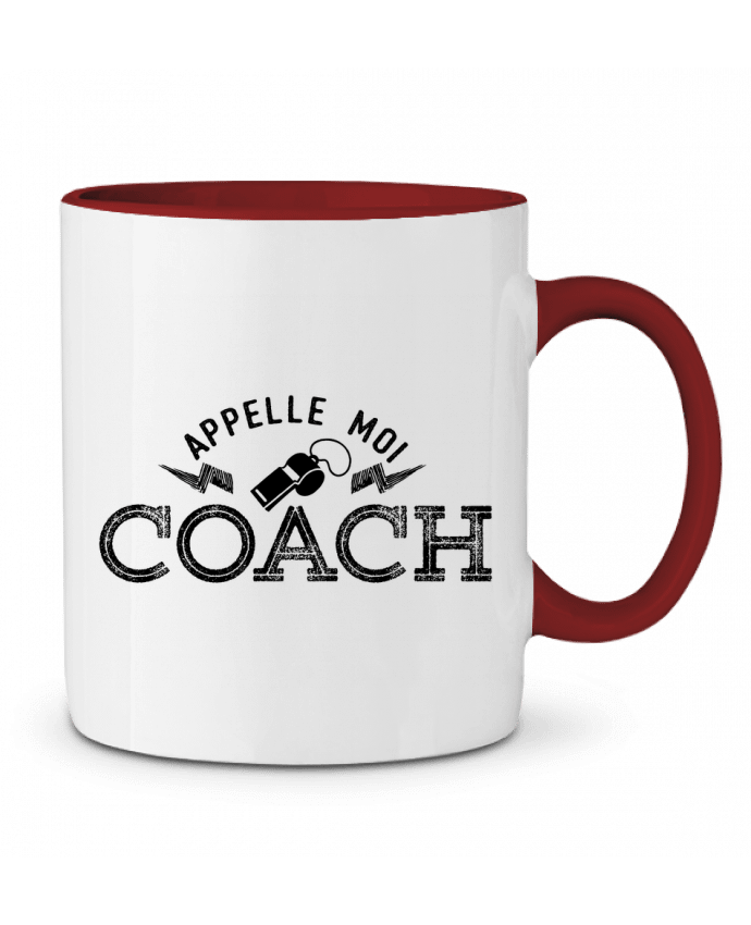 Mug bicolore Appelle moi coach tunetoo