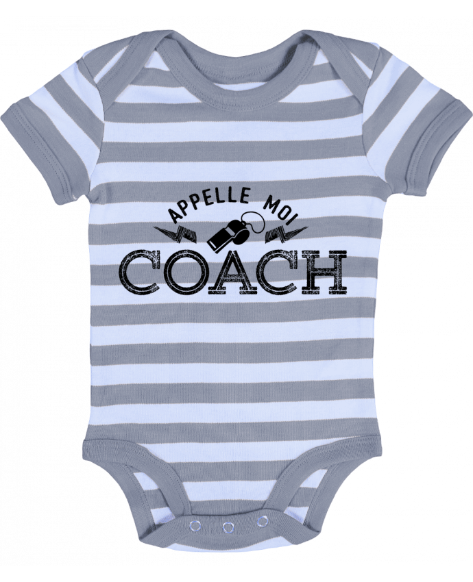 Baby Body striped Appelle moi coach - tunetoo